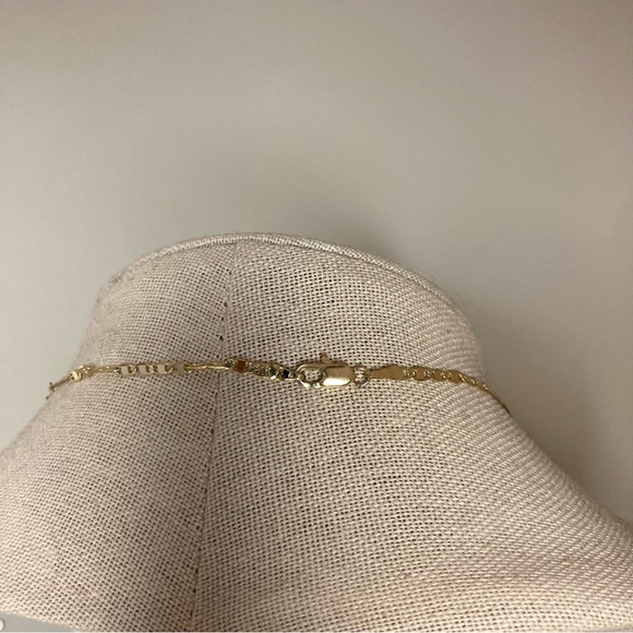 Our Lady of Guadalupe around Circle CZ Pendant on a Mariner Chain in Gold - Picture 10 of 14